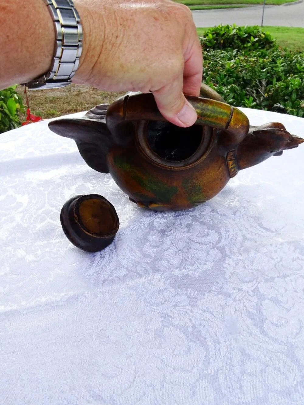 Rustic Rooster Coffee Teapot